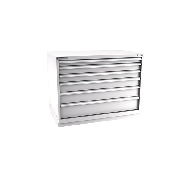 Champion Tool Storage Modular Tool Cabinet, 6 Drawer, Light Gray, Steel, 47 in W x 28-1/2 in D x 36 in H E15000602ILCFTB-LG - main